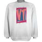 NCAA (Gear) - Virginia Tech spell-Out Crew Neck Sweatshirt 1990s Large Vintage Retro