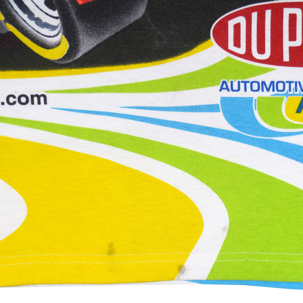 NASCAR (Chase) - Jeff Gordon DuPont Racing All Over Print T-Shirt 1990s X-Large Vintage Retro