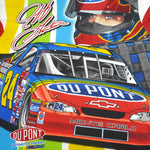 NASCAR (Chase) - Jeff Gordon DuPont Racing All Over Print T-Shirt 1990s X-Large Vintage Retro