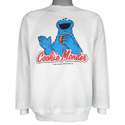 Vintage (Hanes) - Elmo Cookie Monster Crew Neck Sweatshirt 1990s Large Vintage Retro