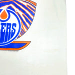 NHL (Zubaz) - Edmonton Oilers Single Stitch T-Shirt 1990s X-Large Vintage Retro Hockey