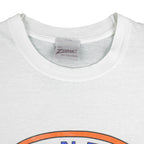NHL (Zubaz) - Edmonton Oilers Single Stitch T-Shirt 1990s X-Large Vintage Retro Hockey