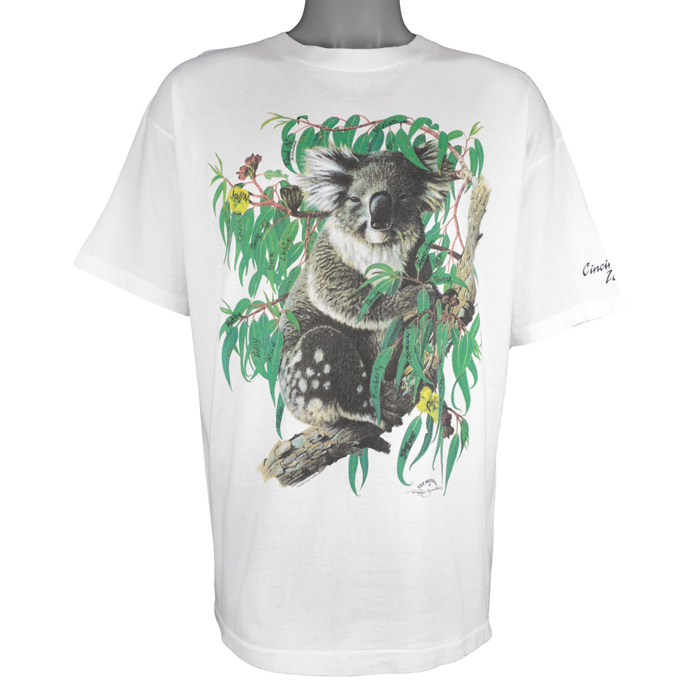 Vintage (TSF) - Koala Cincinnati Zoo Animal Print T-Shirt 1990s X-Large Vintage Retro