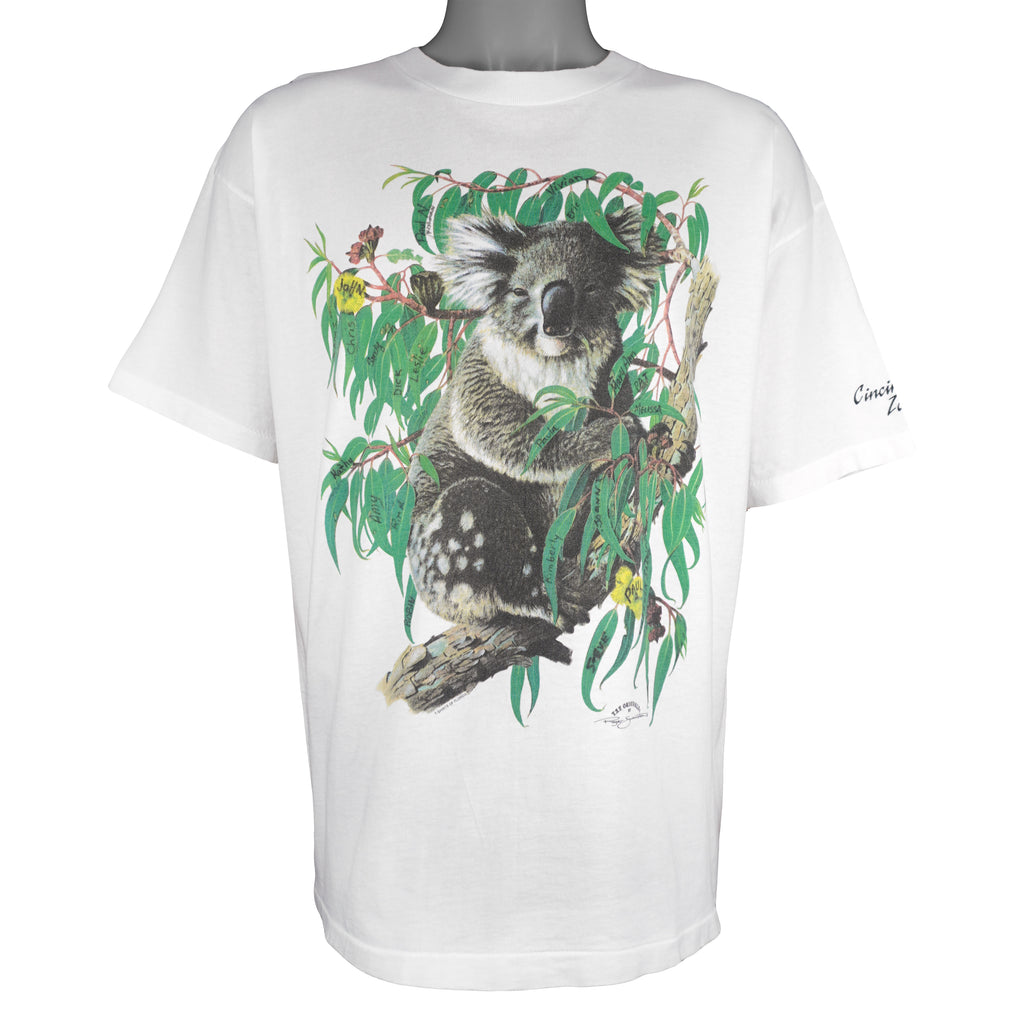 Vintage (TSF) - Koala Cincinnati Zoo Animal Print T-Shirt 1990s X-Large Vintage Retro