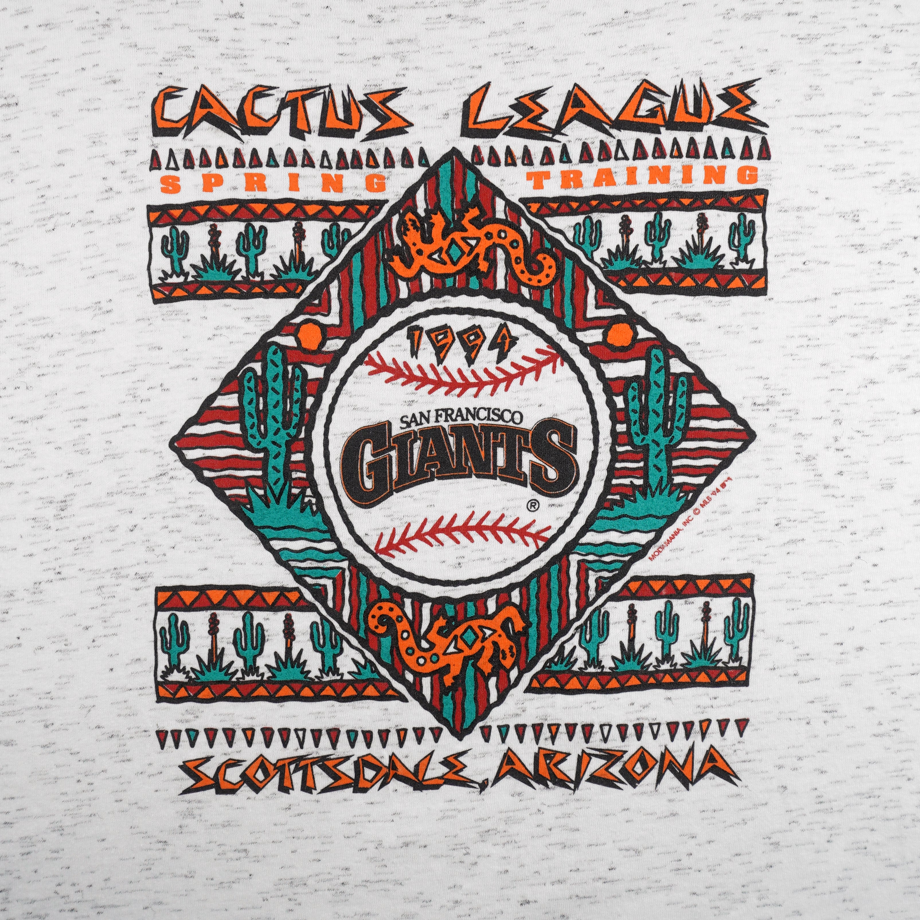 MLB (Miller) - San Francisco Giants Cactus League, Arizona T-Shirt 1994 X-Large Vintage Retro Baseball