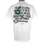 Vintage (No Fear) - Baseball The Hum Of A Pitch T-Shirt 1990s Large Vintage Retro