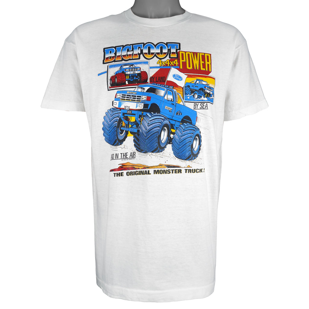 Vintage (BVD) - Ford Bigfoot Power 4x4 Monster Truck Single Stitch T-Shirt 1988 X-Large Vintage Retro