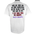 Vintage (No Fear) - We Eat Those People For Breakfast T-Shirt 1990s Large Vintage Retro