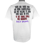 Vintage (No Fear) - We Eat Those People For Breakfast T-Shirt 1990s Large Vintage Retro