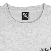 Vintage (No Fear) - Grey You'll Never Steal Second With Your Foot On First T-Shirt 1990s X-Large Vintage Retro