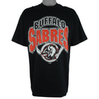 NHL - Buffalo Sabres Big Spell-Out T-Shirt 1990s X-Large Vintage Retro Hockey