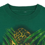 Vintage - Jaguar Rainforest Animal Print T-Shirt 1995 Large Vintage Retro