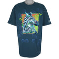 Vintage (Hanes) - Beta Research Zebras Single Stitch T-Shirt 1992 X-Large Vintage Retro