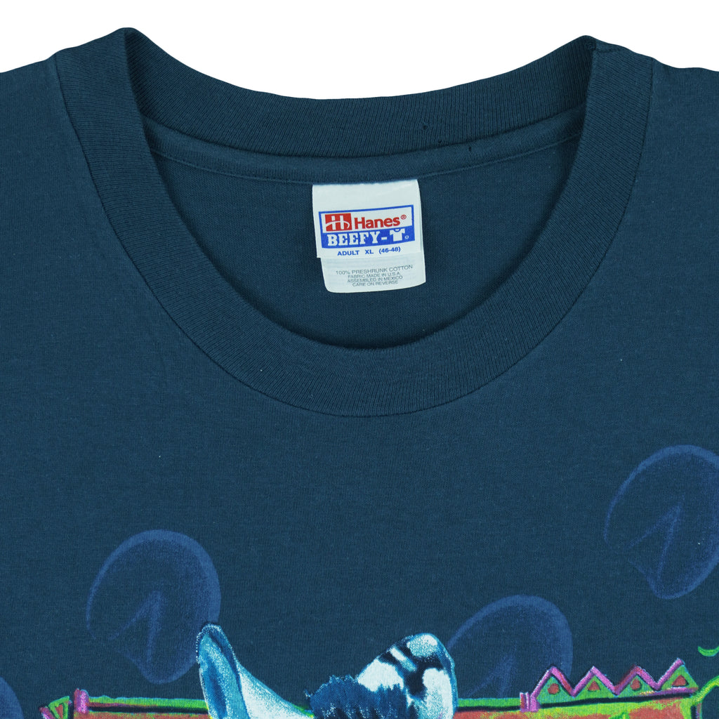 Vintage (Hanes) - Beta Research Zebras Single Stitch T-Shirt 1992 X-Large Vintage Retro