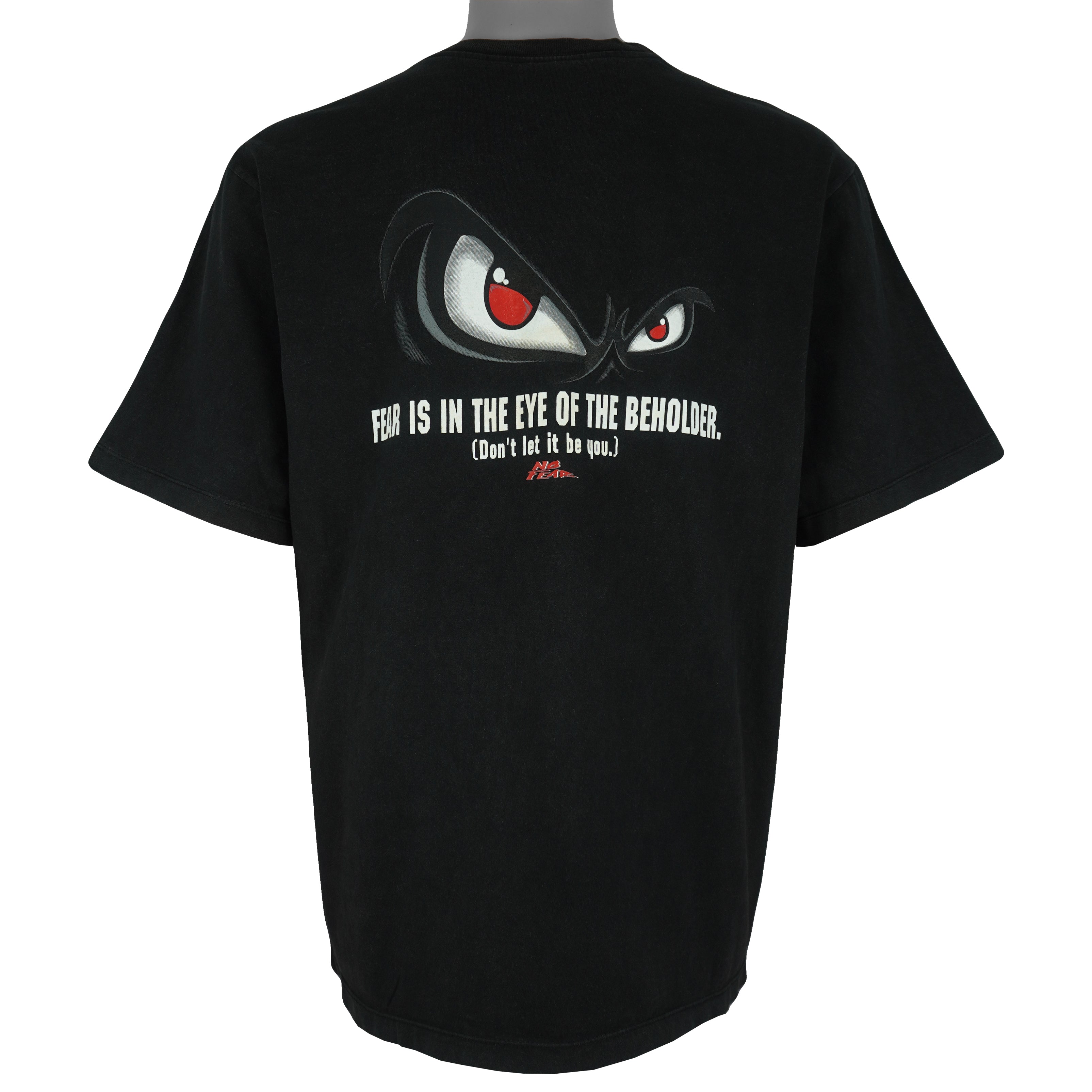 Vintage (No Fear) - Fear Is In The Eye Of The Beholder T-Shirt 1990s Large Vintage Retro