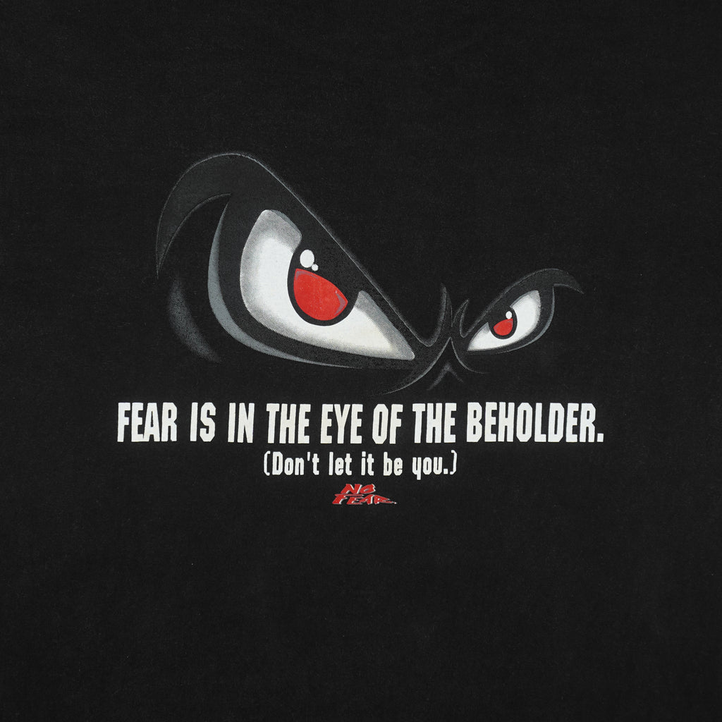 Vintage (No Fear) - Fear Is In The Eye Of The Beholder T-Shirt 1990s Large Vintage Retro