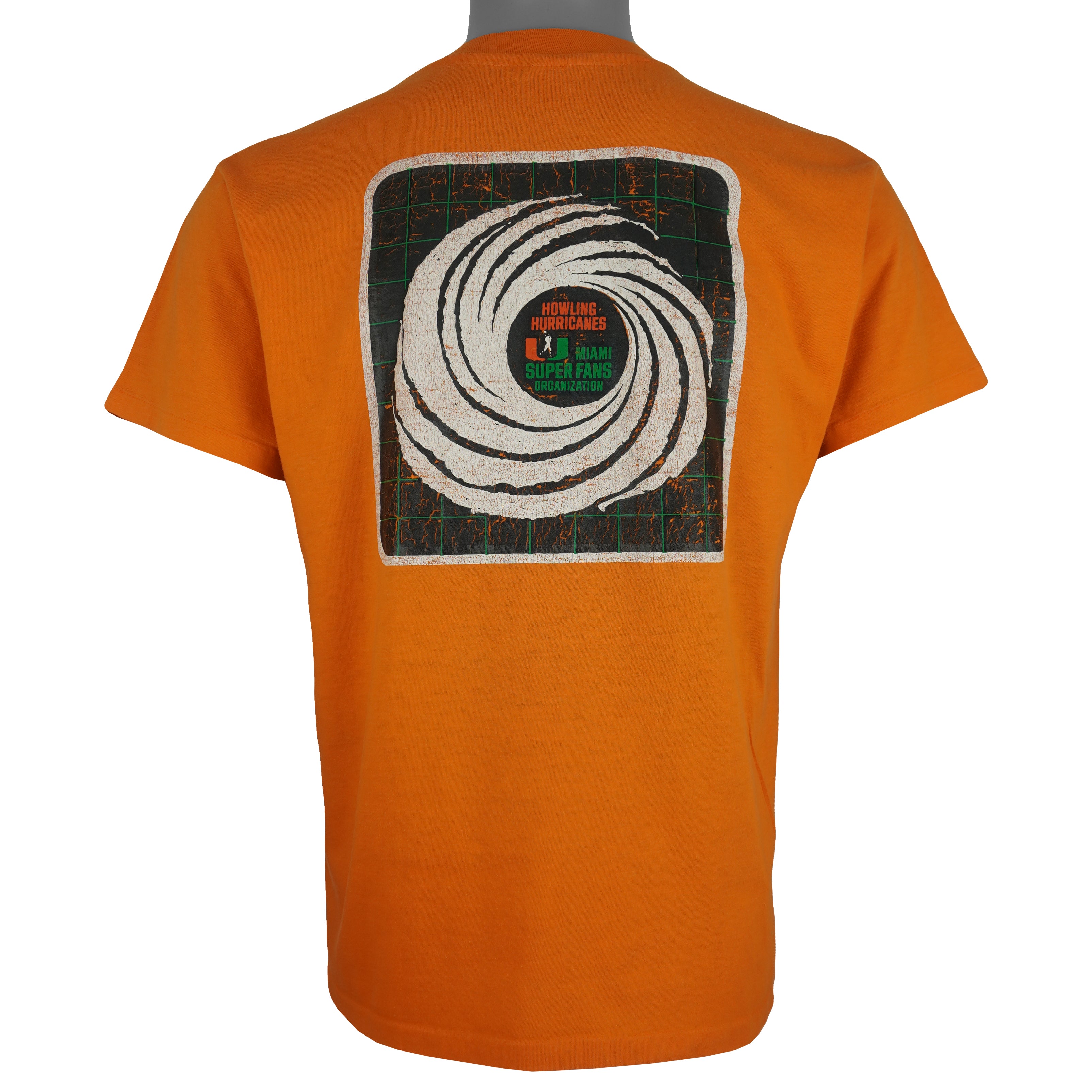 NCAA (Hanes) - Miami Hurricanes Super Fans T-Shirt 1980s Large Vintage Retro