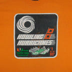 NCAA (Hanes) - Miami Hurricanes Super Fans T-Shirt 1980s Large Vintage Retro