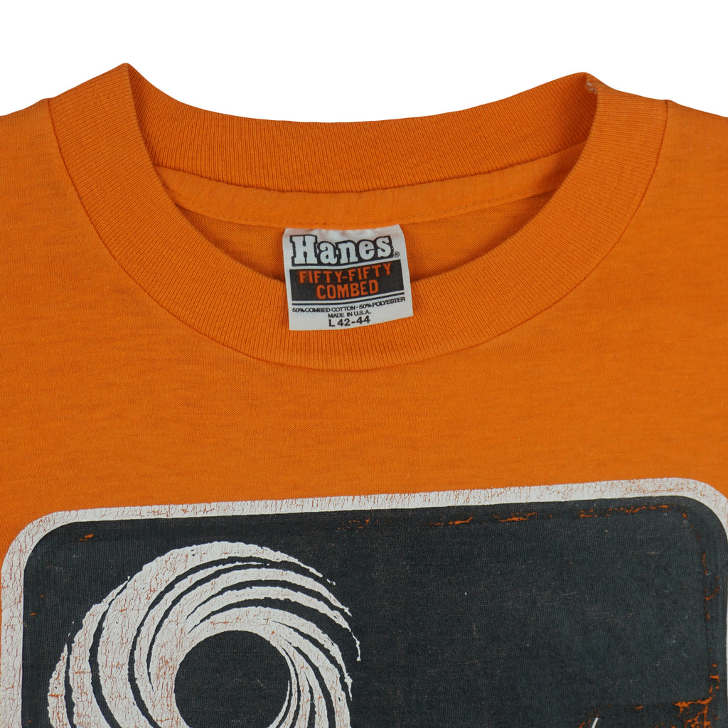 NCAA (Hanes) - Miami Hurricanes Super Fans T-Shirt 1980s Large Vintage Retro