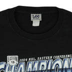 NHL (Lee) - Tampa Bay Lightning Champions T-Shirt 2004 Medium Vintage Retro Hockey