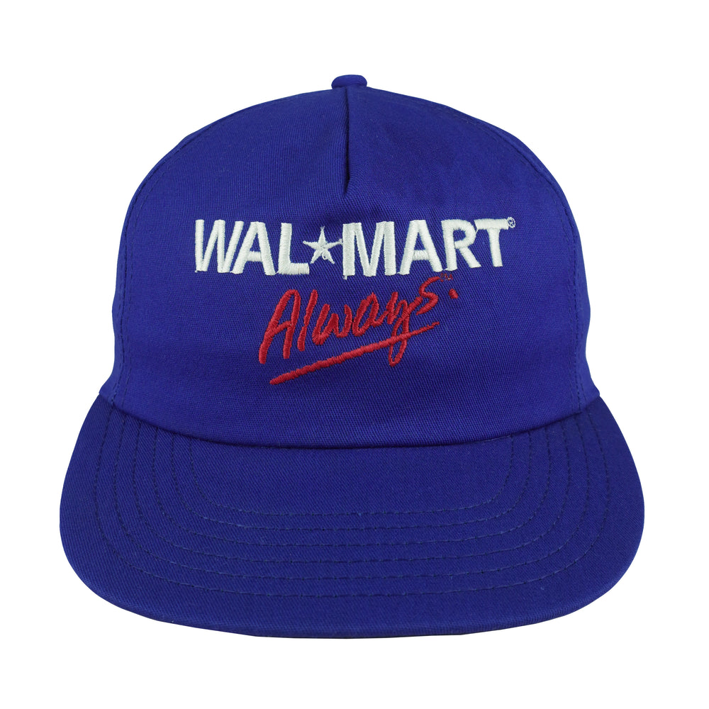 Vintage - Blue Walmart, Always Embroidered Snapback Hat 1990s OSFA Vintage Retro