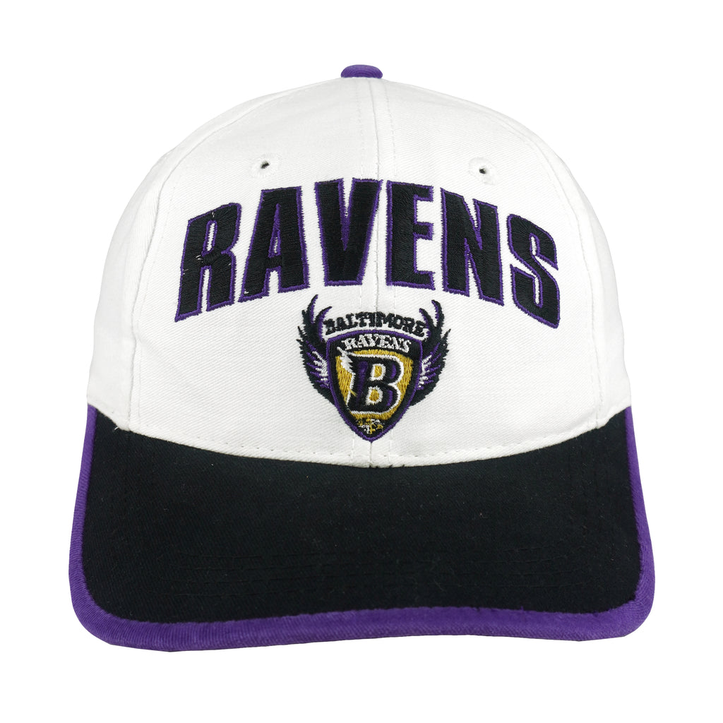 NFL (Twins) - Baltimore Ravens Embroidered Snapback Hat 1990s OSFA Vintage Retro Football