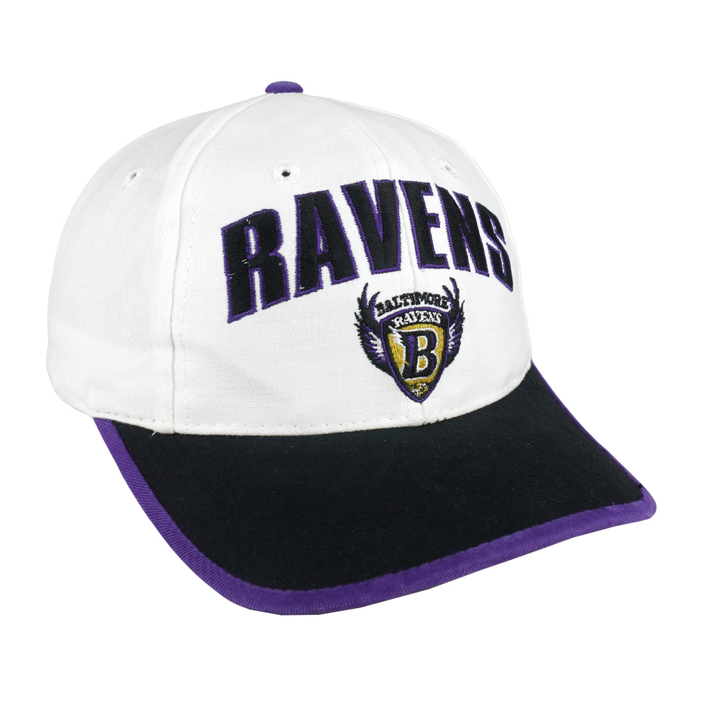NFL (Twins) - Baltimore Ravens Embroidered Snapback Hat 1990s OSFA Vintage Retro Football