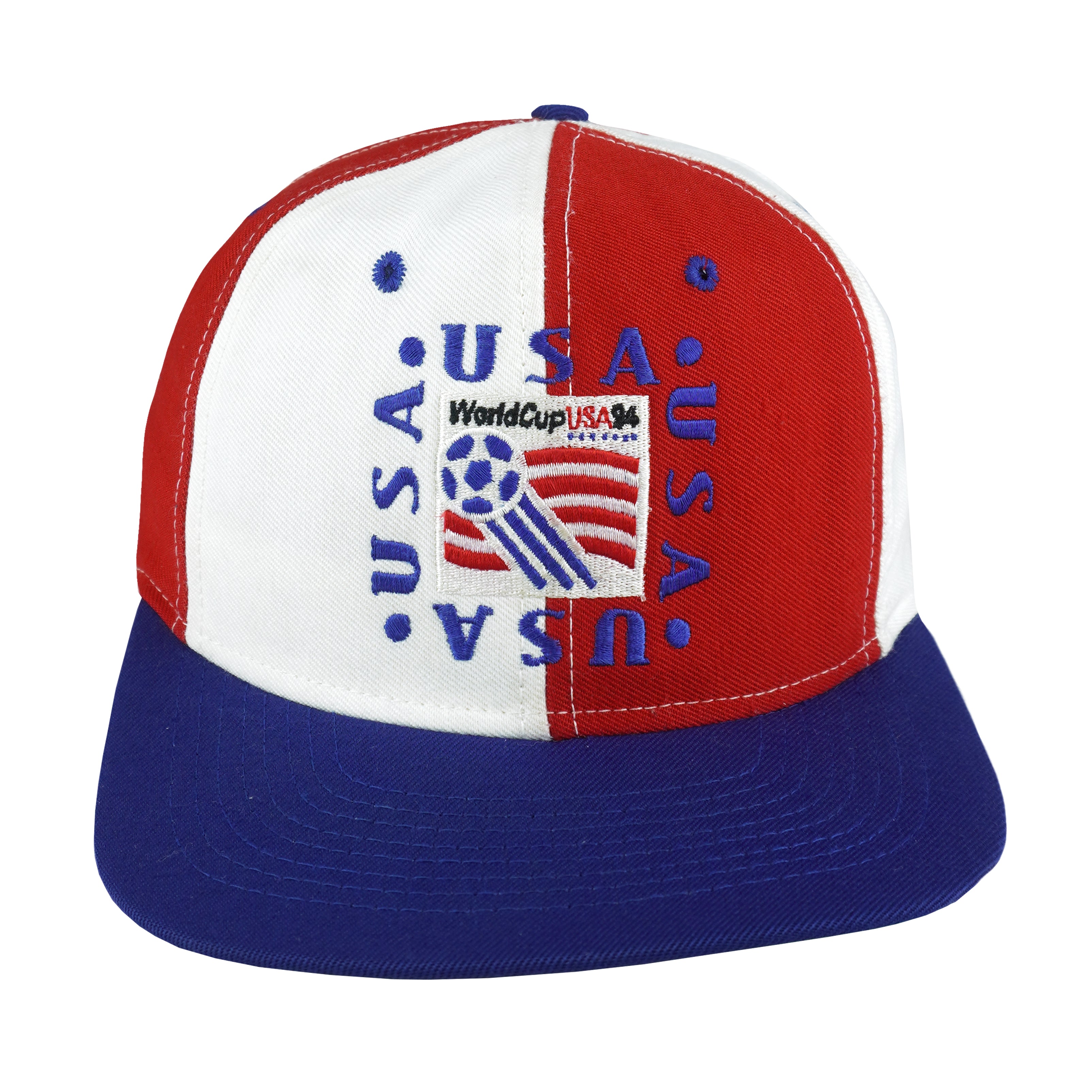 Vintage (Nutmeg) - World Cup USA Soccer Snapback Hat 1991 OSFA Vintage Retro