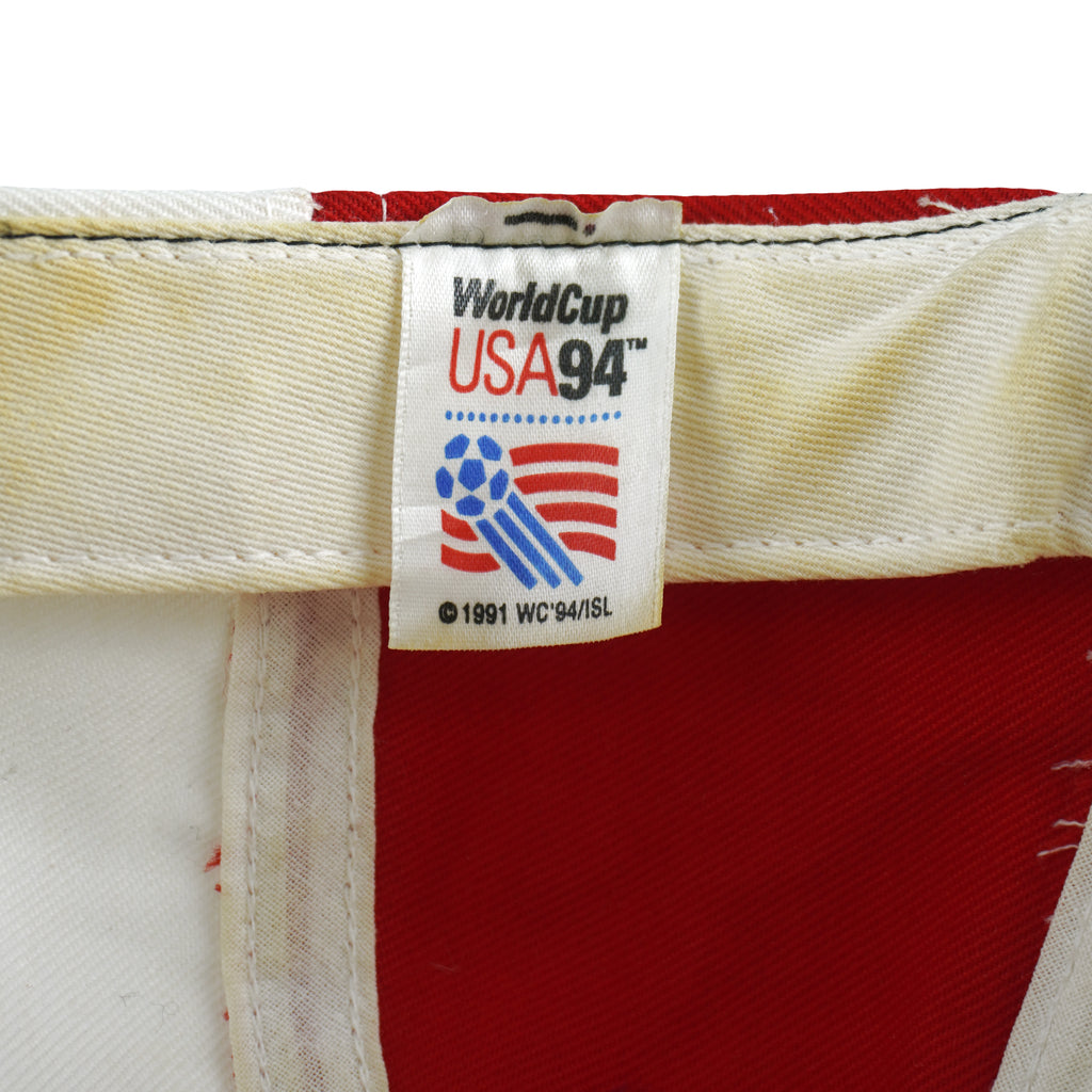 Vintage (Nutmeg) - World Cup USA Soccer Snapback Hat 1991 OSFA Vintage Retro