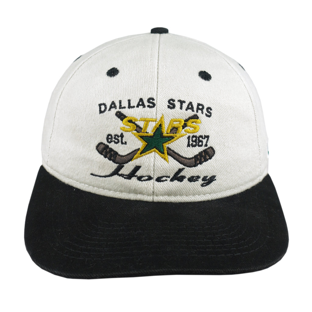 NHL (CCM) - Dallas Stars Snapback Hat 1990s OSFA Vintage Retro Hockey