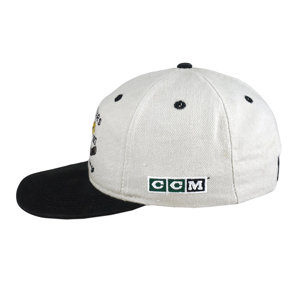 NHL (CCM) - Dallas Stars Snapback Hat 1990s OSFA Vintage Retro Hockey