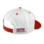 NFL (Logo Athletic) - San Francisco 49ers Shark Tooth Snapback Hat 1990s OSFA Vintage Retro Football