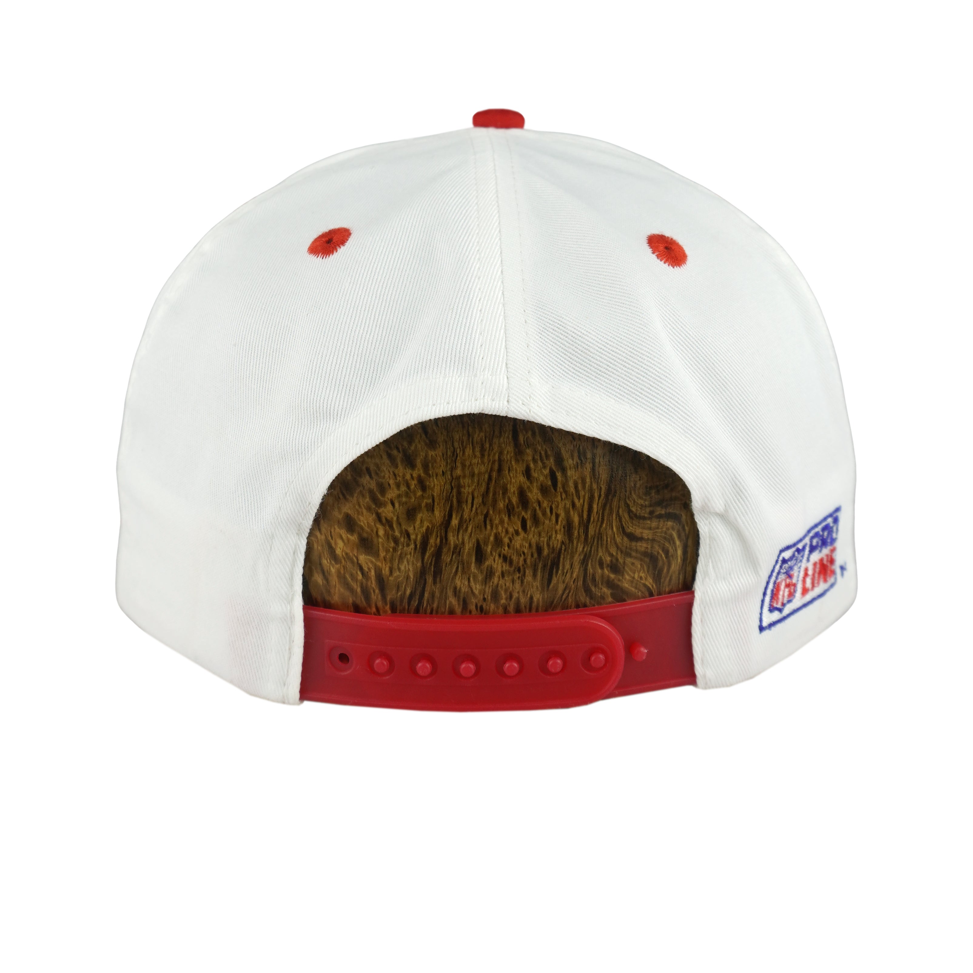 NFL (Logo Athletic) - San Francisco 49ers Shark Tooth Snapback Hat 1990s OSFA Vintage Retro Football