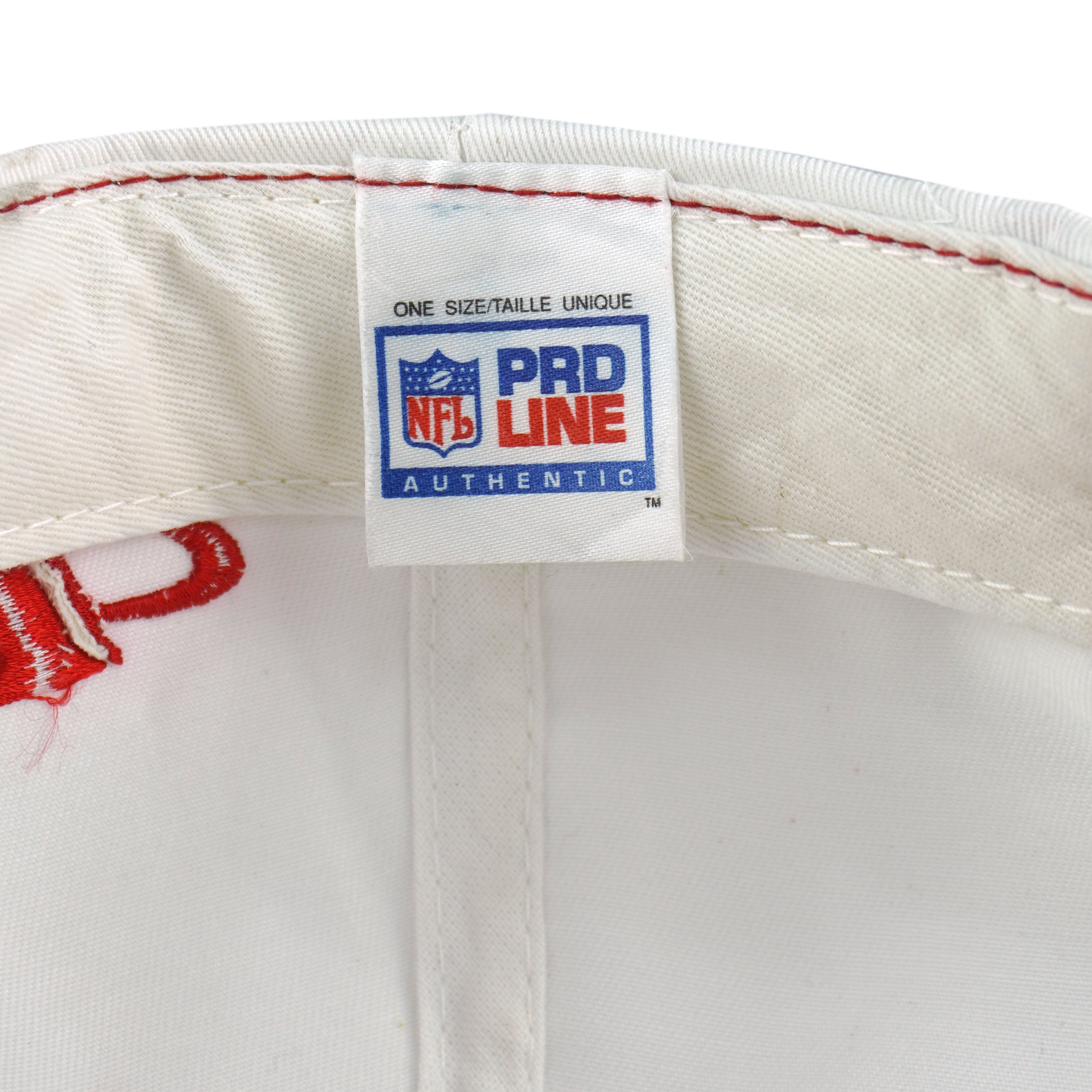 NFL (Logo Athletic) - San Francisco 49ers Shark Tooth Snapback Hat 1990s OSFA Vintage Retro Football