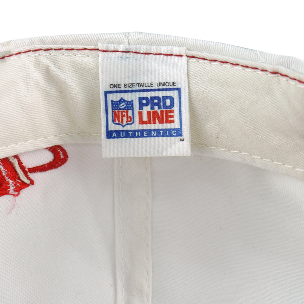 NFL (Logo Athletic) - San Francisco 49ers Shark Tooth Snapback Hat 1990s OSFA Vintage Retro Football