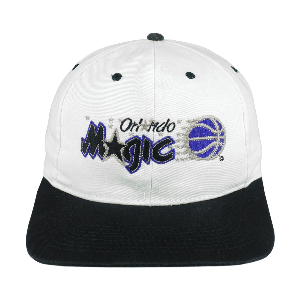 NBA (Competitor) - Orlando Magic Embroidered Snapback Hat 1990s OSFA Vintage Retro Basketball