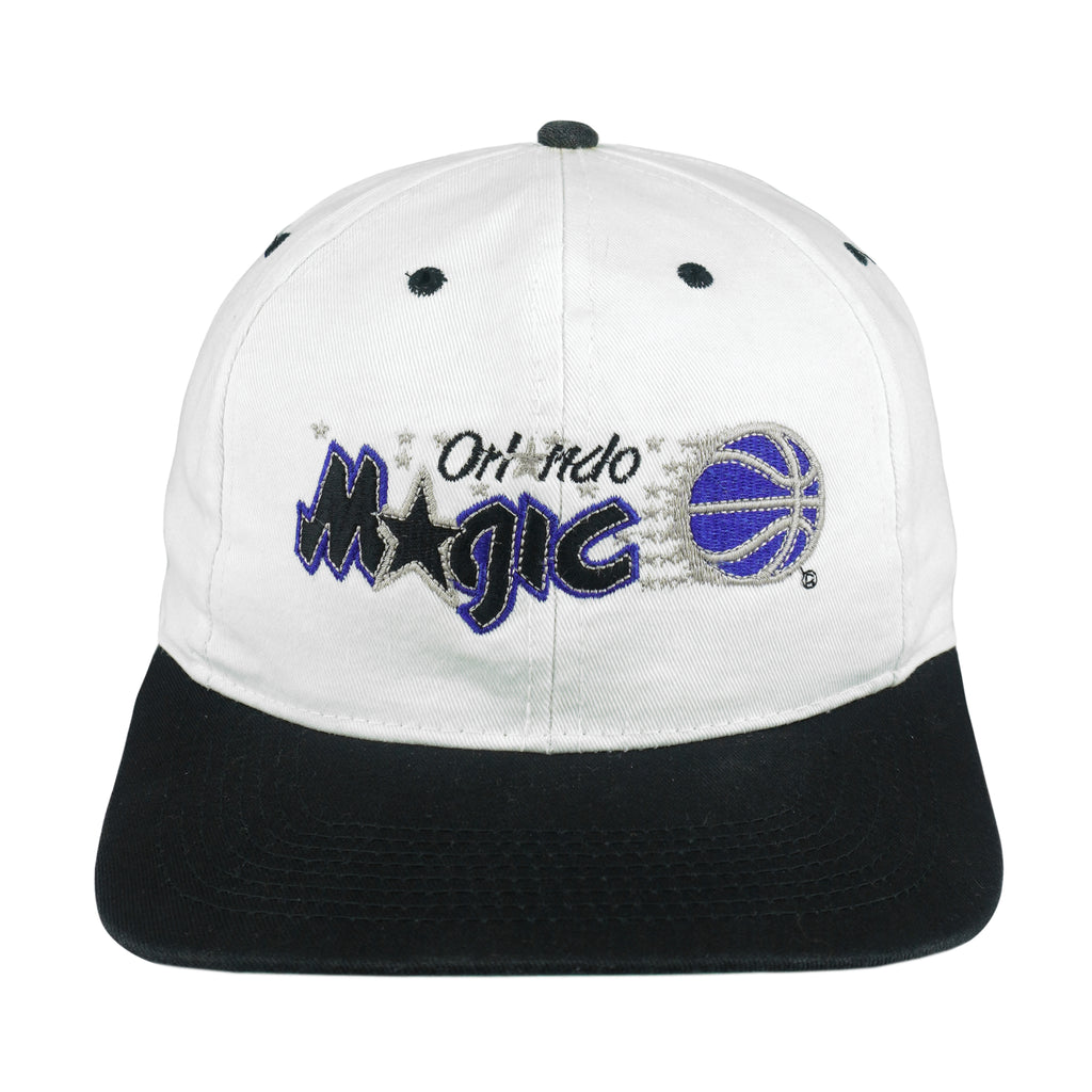 NBA (Competitor) - Orlando Magic Embroidered Snapback Hat 1990s OSFA Vintage Retro Basketball