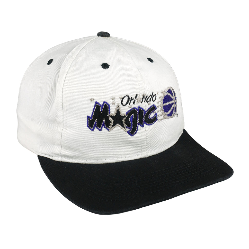 NBA (Competitor) - Orlando Magic Embroidered Snapback Hat 1990s OSFA Vintage Retro Basketball
