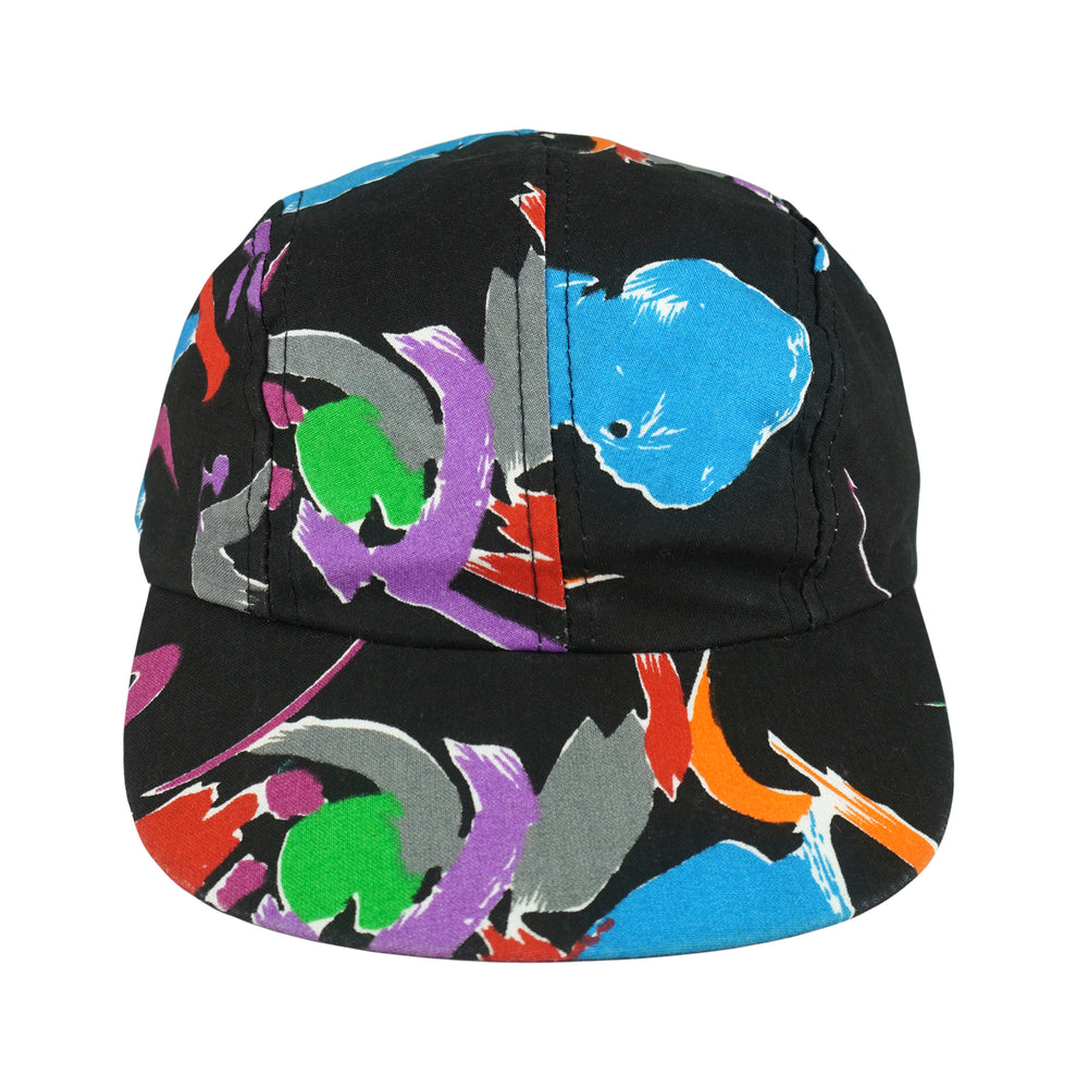 Vintage (Wendy's) - Multicolor Abstract Snapback Hat 1990s OSFA Vintage Retro