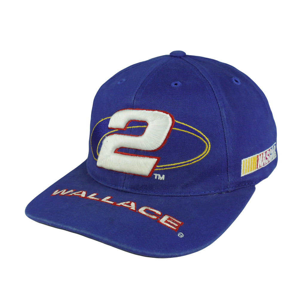 NASCAR (Logo Athletic) - Rusty Wallace Number 2 Strapback Hat 1990s OSFA Vintage Retro