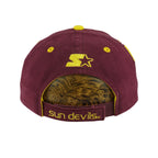 Starter - Arizona State Sun Devils Embroidered Strapback Hat 1990s OSFA Vintage Retro
