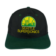 NBA (Competitor) - Seattle SuperSonics Embroidered Snapback Hat 1990s OSFA Vintage Retro Basketball