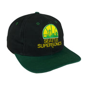 NBA (Competitor) - Seattle SuperSonics Embroidered Snapback Hat 1990s OSFA Vintage Retro Basketball