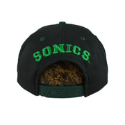 NBA (Competitor) - Seattle SuperSonics Embroidered Snapback Hat 1990s OSFA Vintage Retro Basketball