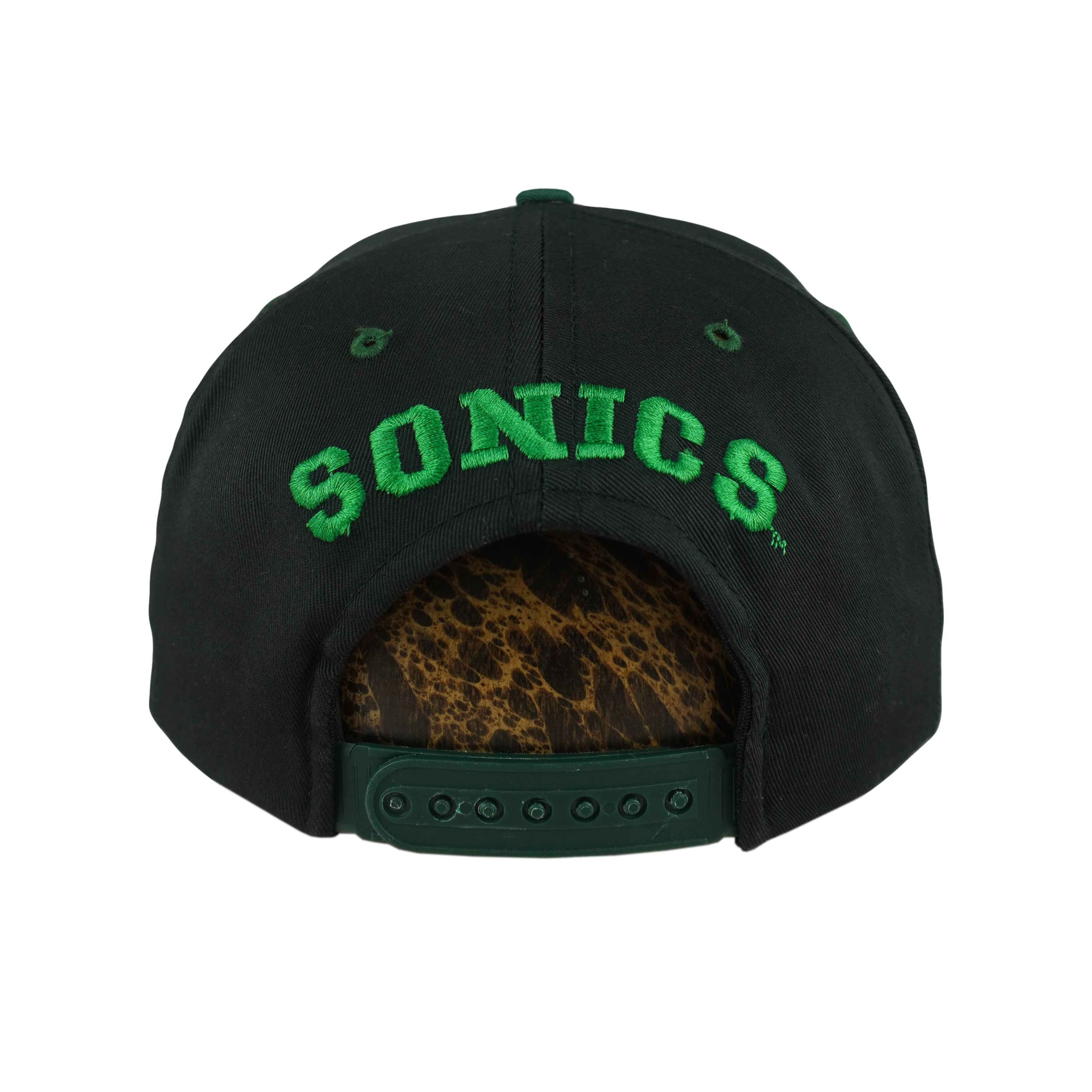 NBA (Competitor) - Seattle SuperSonics Embroidered Snapback Hat 1990s OSFA Vintage Retro Basketball