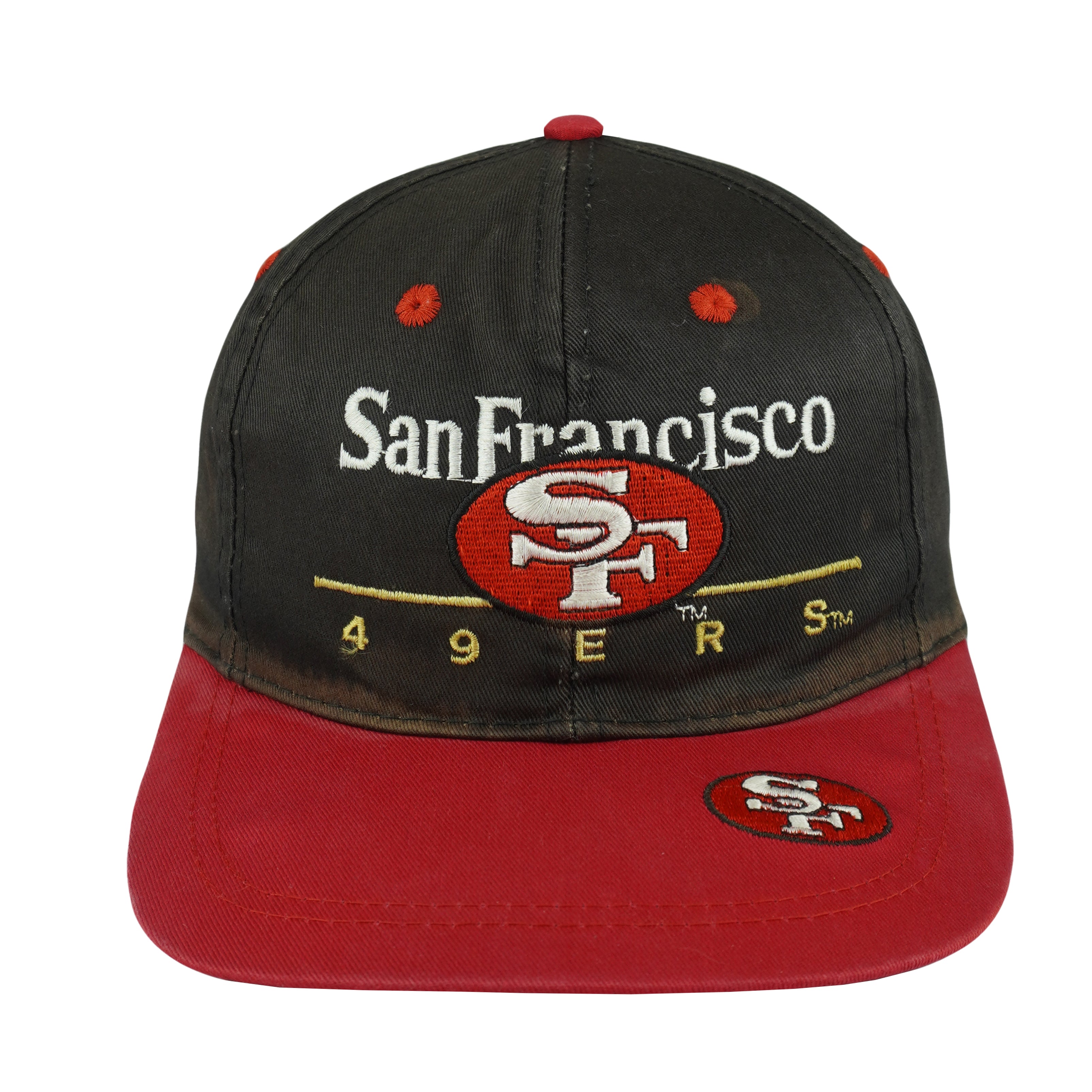 NFL (American Team) - San Francisco 49ers Snapback Hat 1990s OSFA Vintage Retro Football