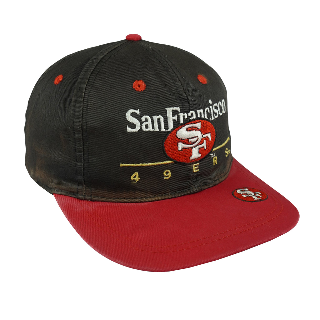 NFL (American Team) - San Francisco 49ers Snapback Hat 1990s OSFA Vintage Retro Football