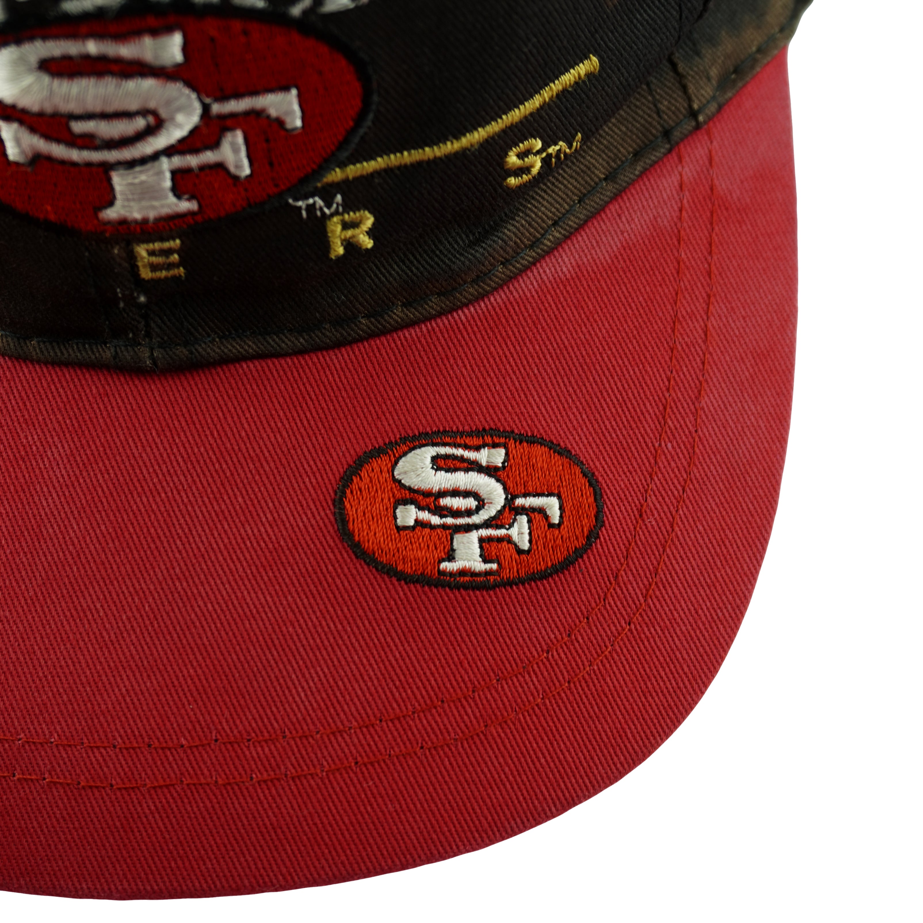 NFL (American Team) - San Francisco 49ers Snapback Hat 1990s OSFA Vintage Retro Football