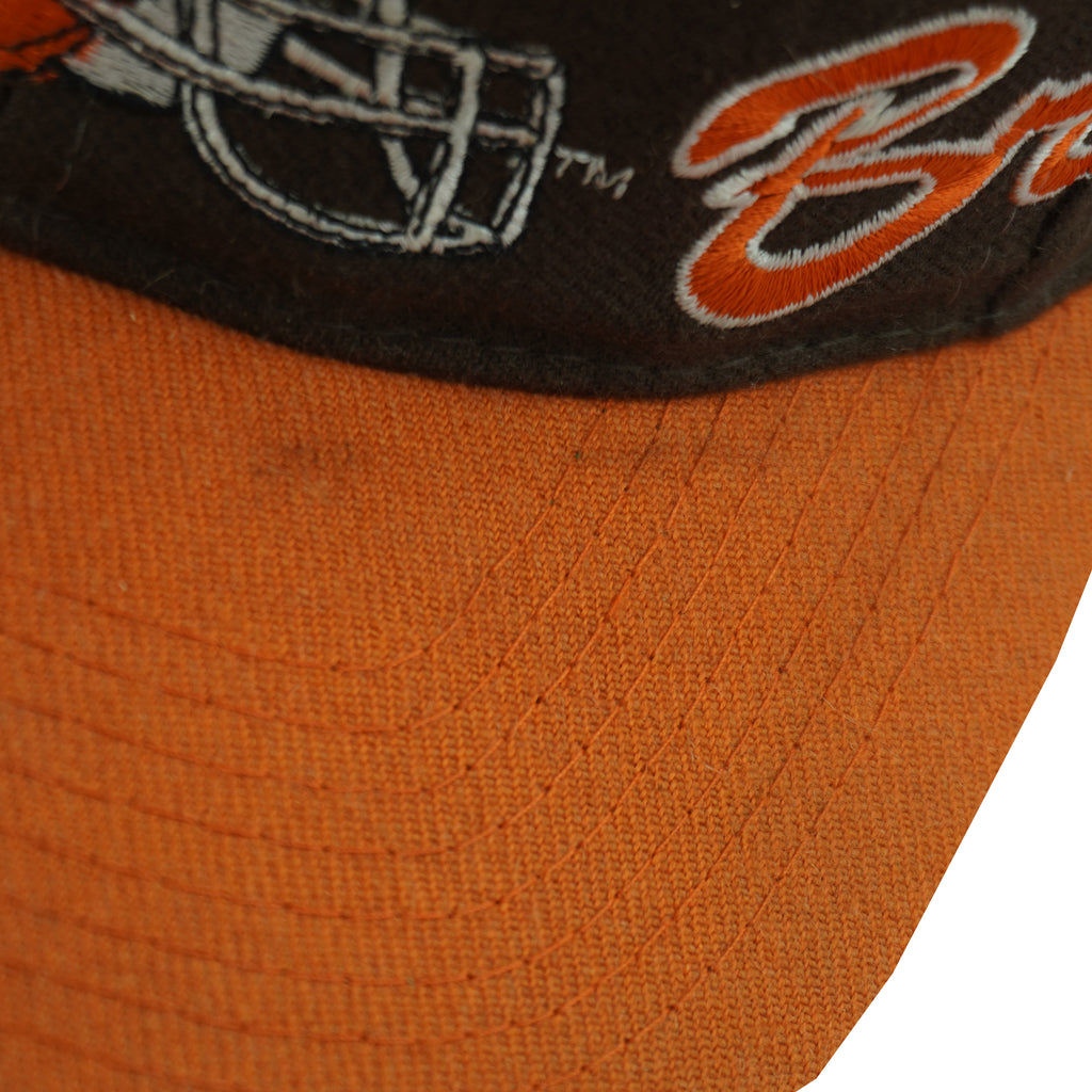 NFL (Apex One) - Cleveland Browns Snapback Hat 1990s OSFA Vintage Retro Football