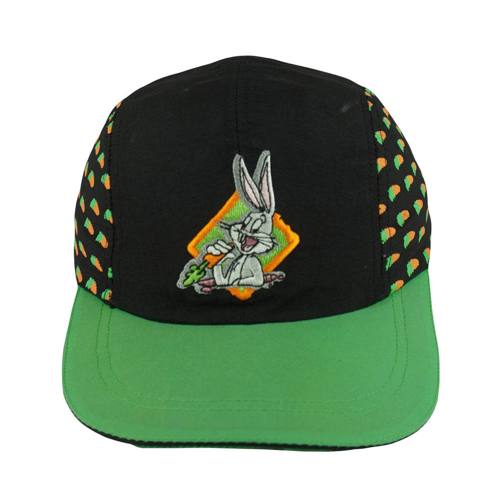 Looney Tunes - Bugs Bunny Carrots Embroidered Strapback Hat 1990s OSFA Vintage Retro